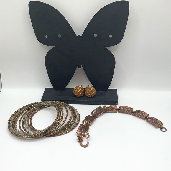 Vintage Brass & memory wire Jewelry Set - Picture 1 of 3